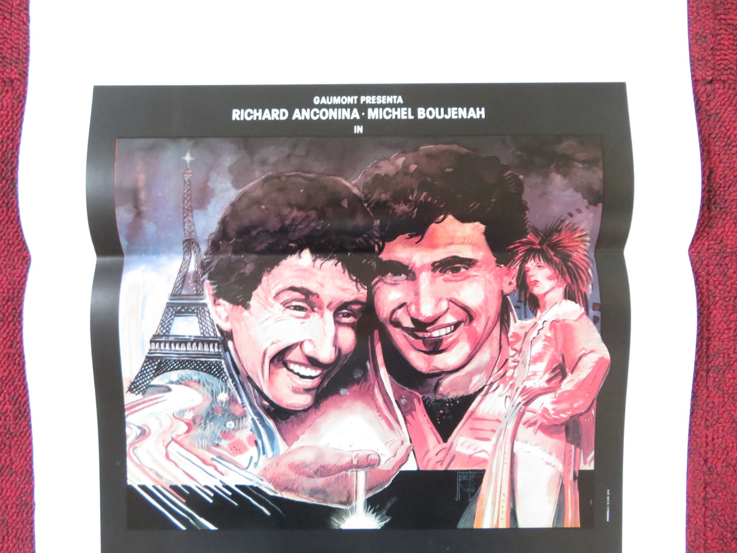 LEVY E GOLIATH ITALIAN LOCANDINA POSTER RICHARD ANCONINA MICHEL BOUJENAH 1987