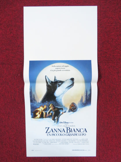 WHITE FANG ITALIAN LOCANDINA POSTER DISNEY ETHAN HAWKE 1991