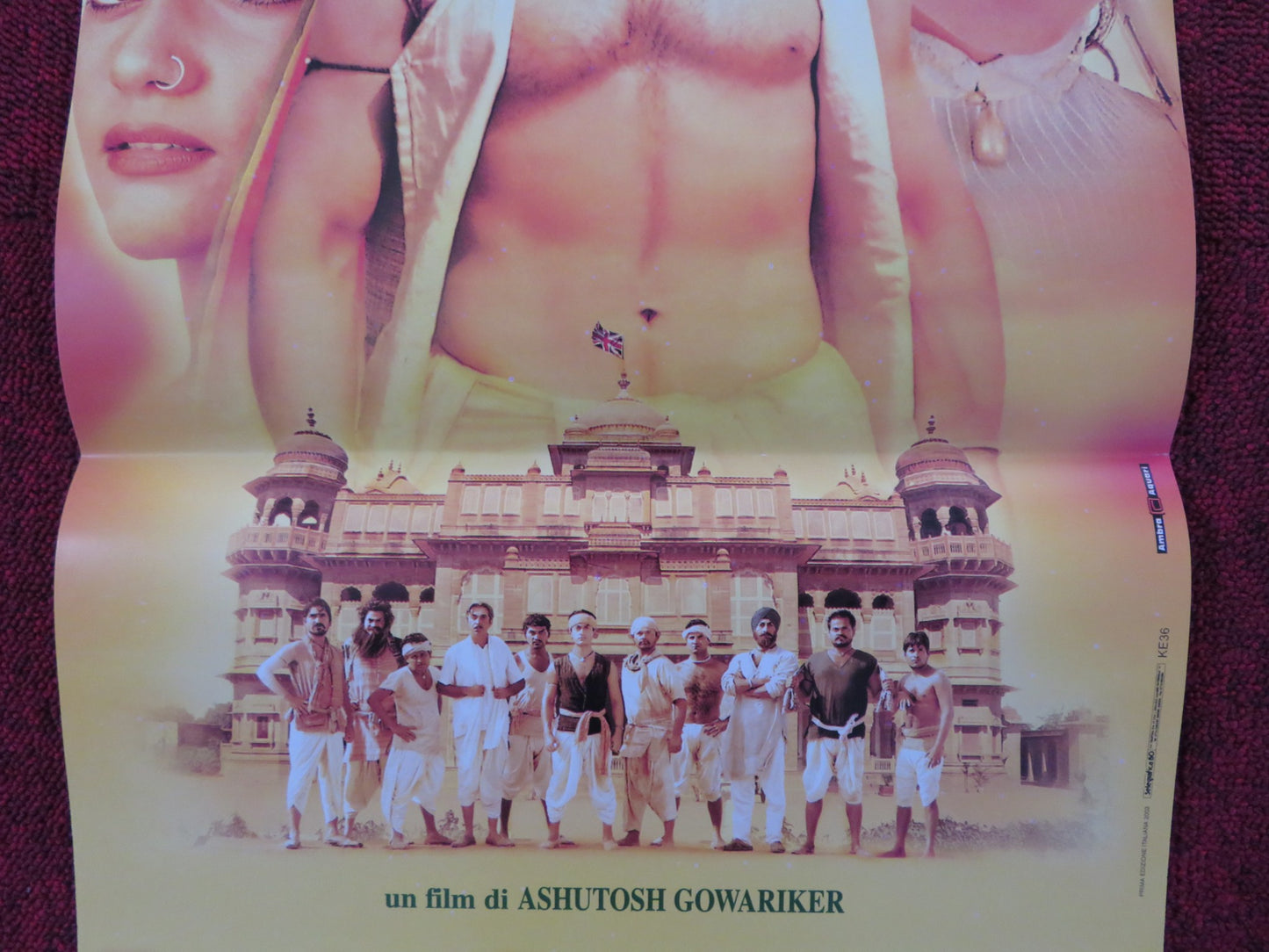 LAGAAN: ONCE UPON A TIME IN INDIA ITALIAN LOCANDINA POSTER AAMIR KHAN 2001