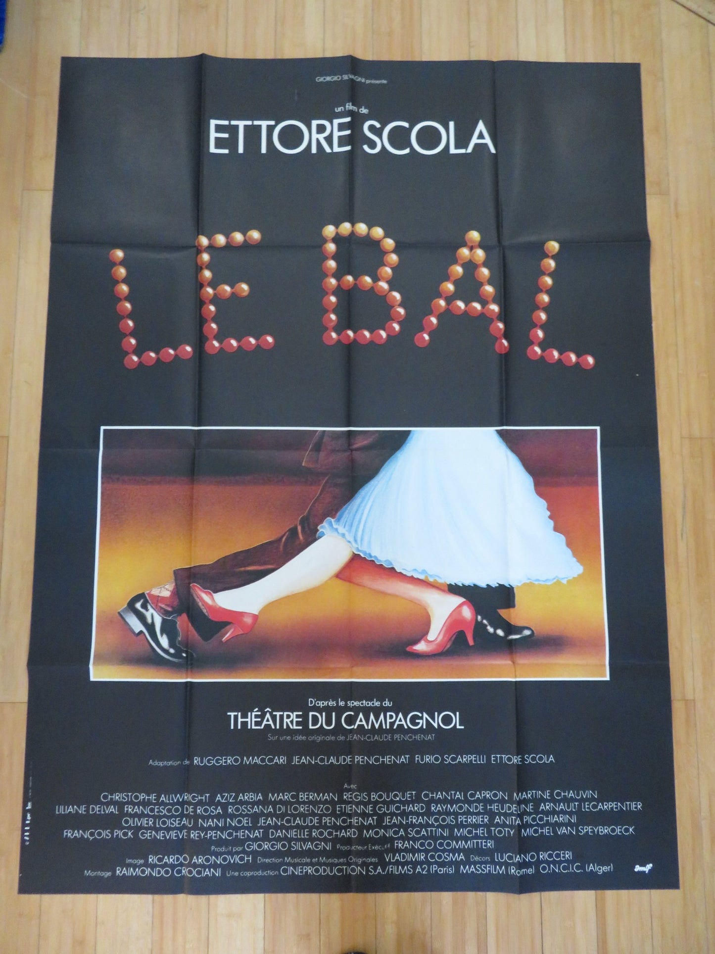 LE BAL FRENCH GRANDE POSTER ETIENNE GUICHARD REGIS BOUQUET 1983