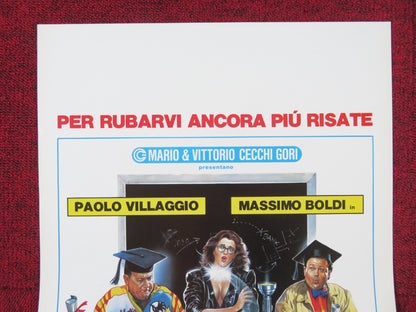 SCUOLA DI LADRI - PARTE SECONDA  ITALIAN LOCANDINA POSTER PAOLO VILLAGGIO 1987