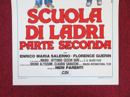 SCUOLA DI LADRI - PARTE SECONDA  ITALIAN LOCANDINA POSTER PAOLO VILLAGGIO 1987