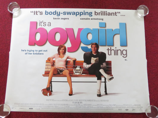 IT'S A BOY GIRL THING UK QUAD (30"x 40") ROLLED POSTER SAMAIRE ARMSTRONG 2006