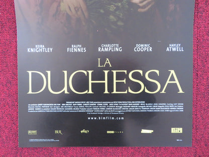 THE DUCHESS ITALIAN LOCANDINA POSTER KEIRA KNIGHTLEY RALPH FIENNES 2008