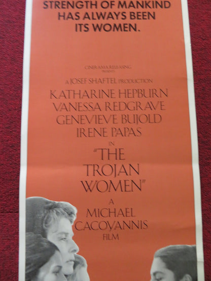 THE TROJAN WOMEN US INSERT (14"x 36") POSTER KATHERINE HEPBURN V. REDGRAVE 1971