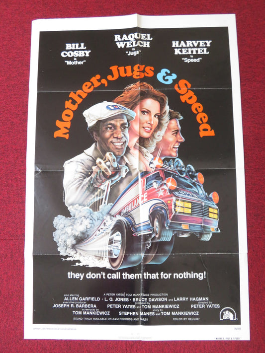 MOTHER, JUGS & SPEED FOLDED US ONE SHEET POSTER BILL COSBY RAQUEL WELCH 1976