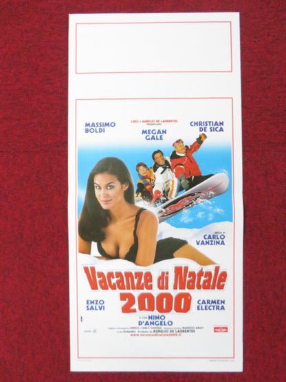 VACANZE DI NATALE 2000 ITALIAN LOCANDINA POSTER MASSIMO BOLDI MEGAN GALE 1999