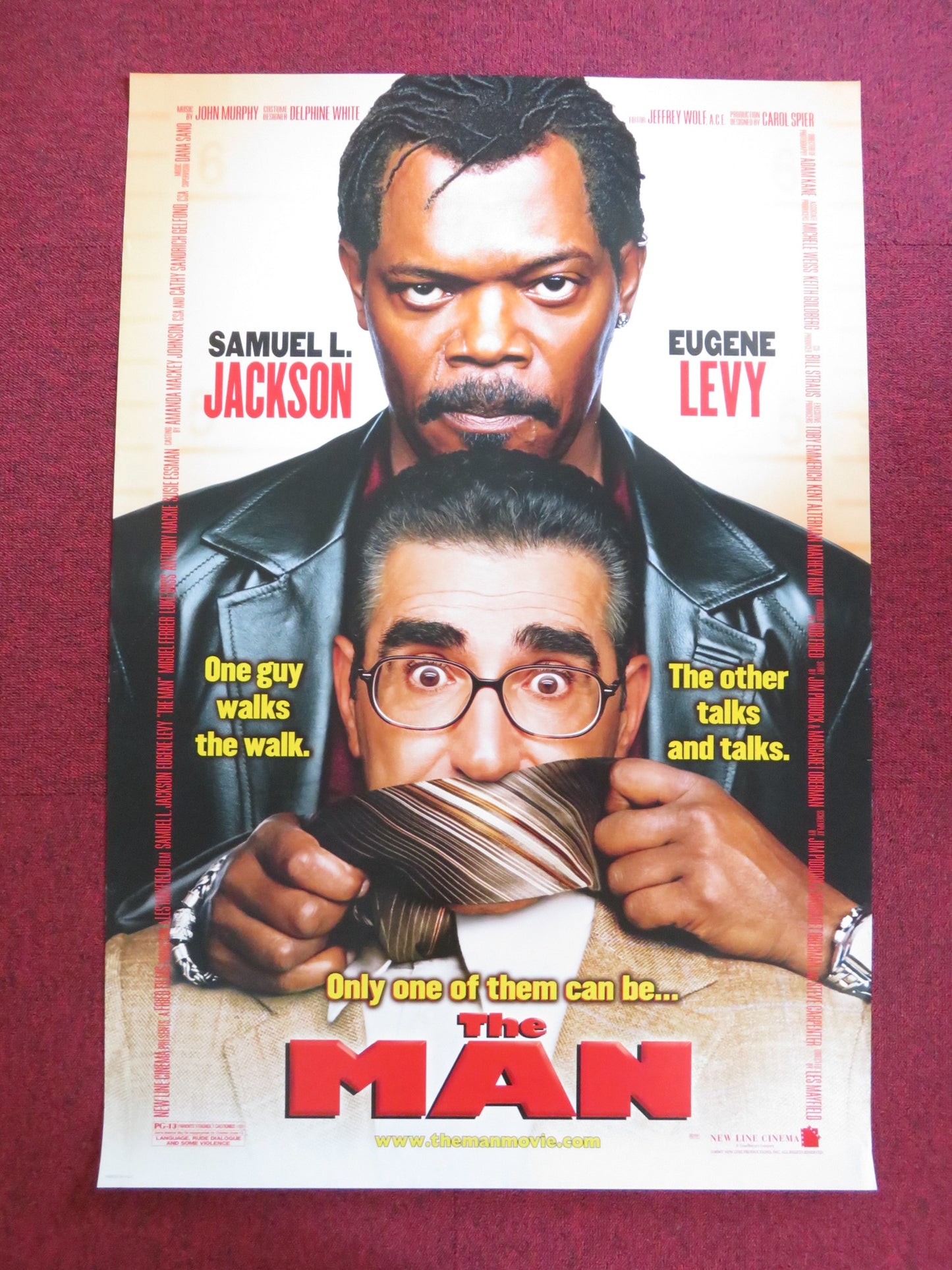 THE MAN US ONE SHEET ROLLED POSTER SAMUEL L. JACKSON EUGENE LEVY 2005