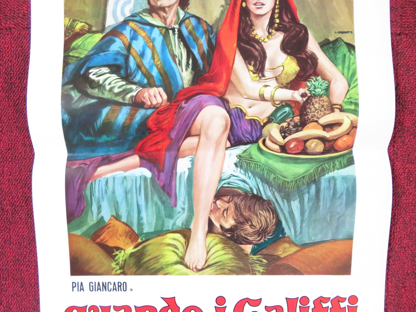 CURSE OF THE RED BUTTERFLY ITALIAN LOCANDINA POSTER PIA GIANCARO 1973