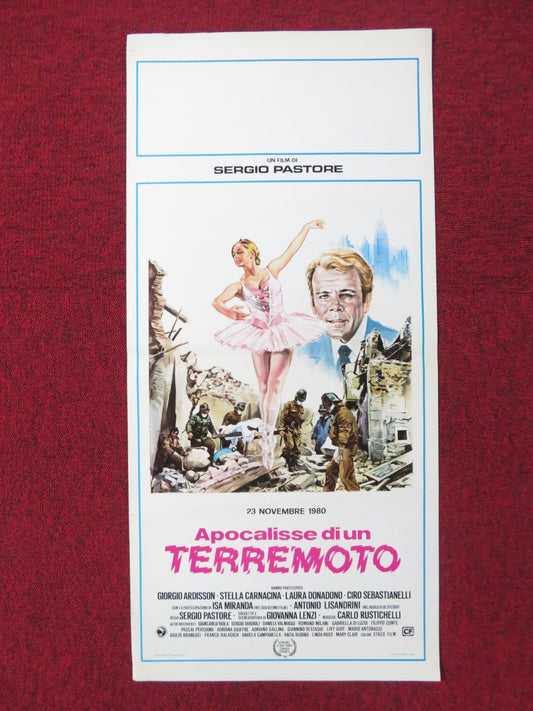 APOCALOSSE DI UN TERREMOTO ITALIAN LOCANDINA POSTER GEORGE ARDISSON 1982