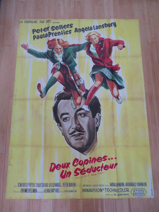 THE WORLD OF HENRY ORIENT FRENCH GRANDE POSTER PETER SELLERS A. LANSBURY 1964