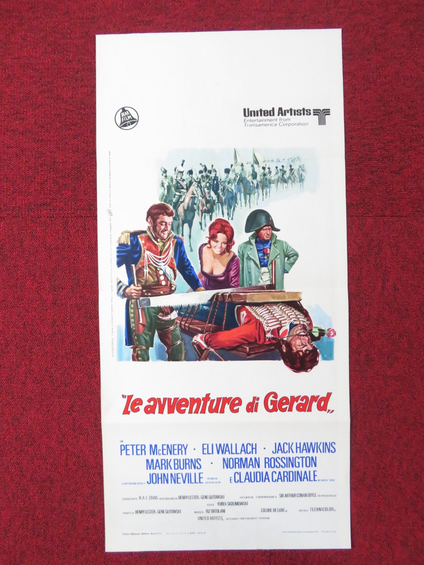 THE ADVENTURES OF GERARD ITALIAN LOCANDINA POSTER PETER MCENERY ELI WALLACH 1970