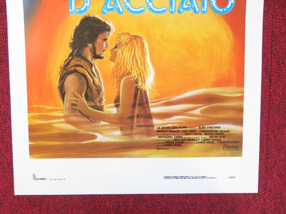 STEEL DAWN ITALIAN LOCANDINA POSTER PATRICK SWAYZE LISA NIEMI 1987