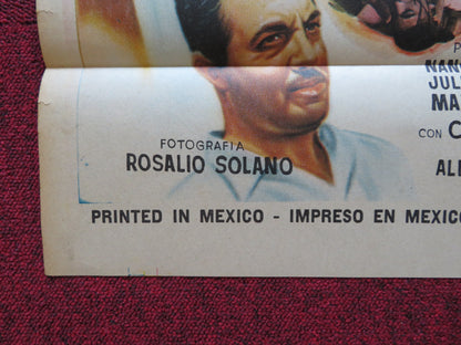 EL TESORO DE ATAHUALPA FOLDED MEXICAN POSTER ANA LUISA PELUFFO JOSE MORENO 1968