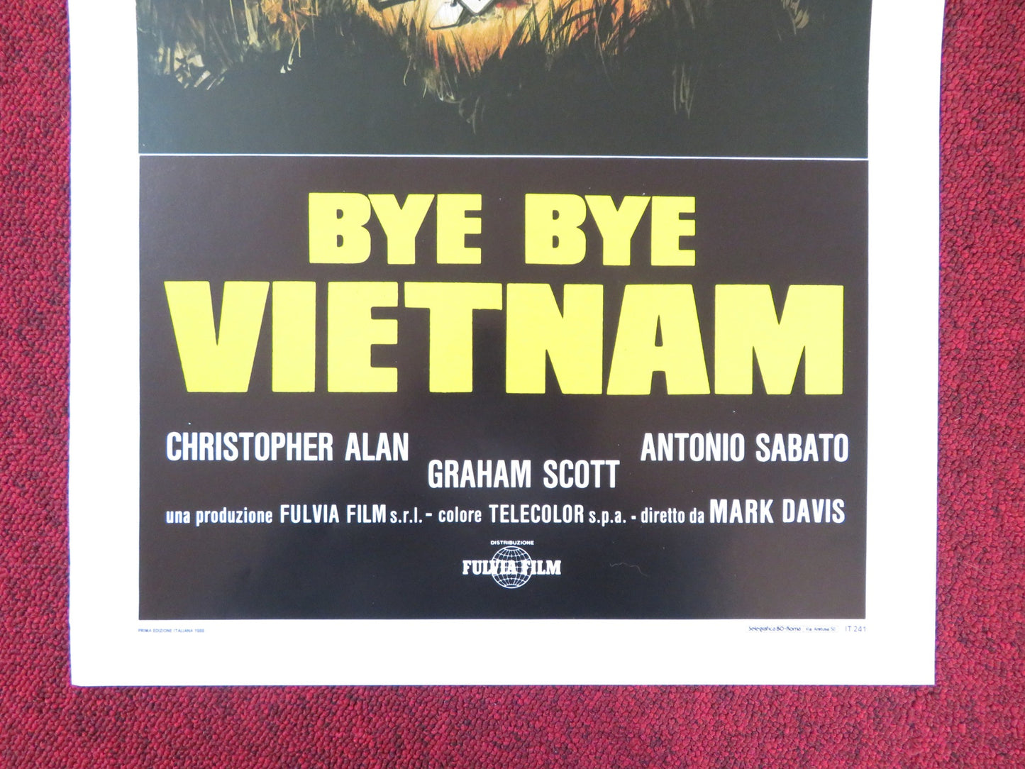 BYE BYE VIETNAM ITALIAN LOCANDINA POSTER CHRISTOPHER ALAN ANTONIO SABATO 1988