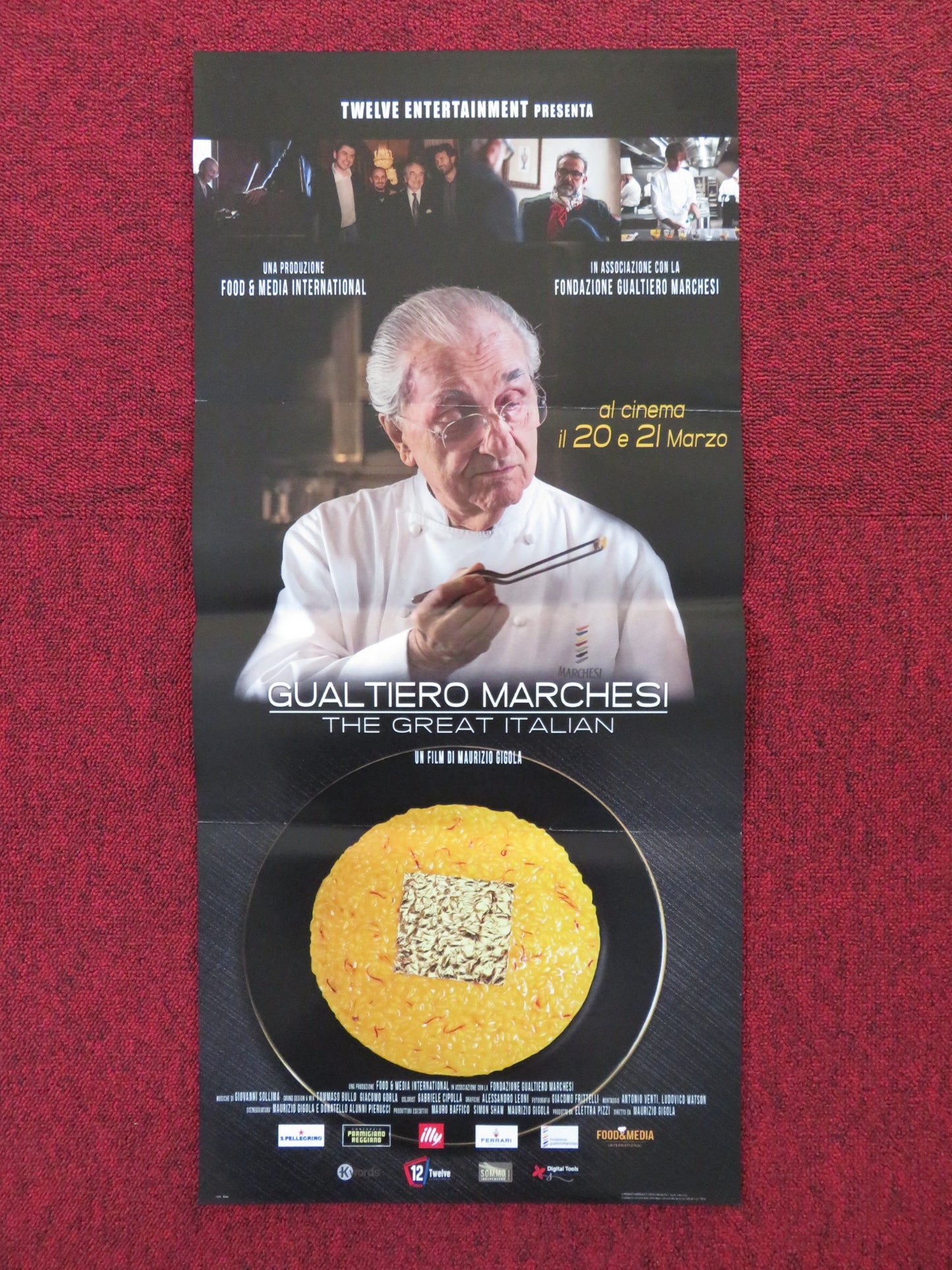 GUALTIERO MARCHESI: THE GREAT ITALIAN ITALIAN LOCANDINA POSTER PAUL BOCUSE 2018