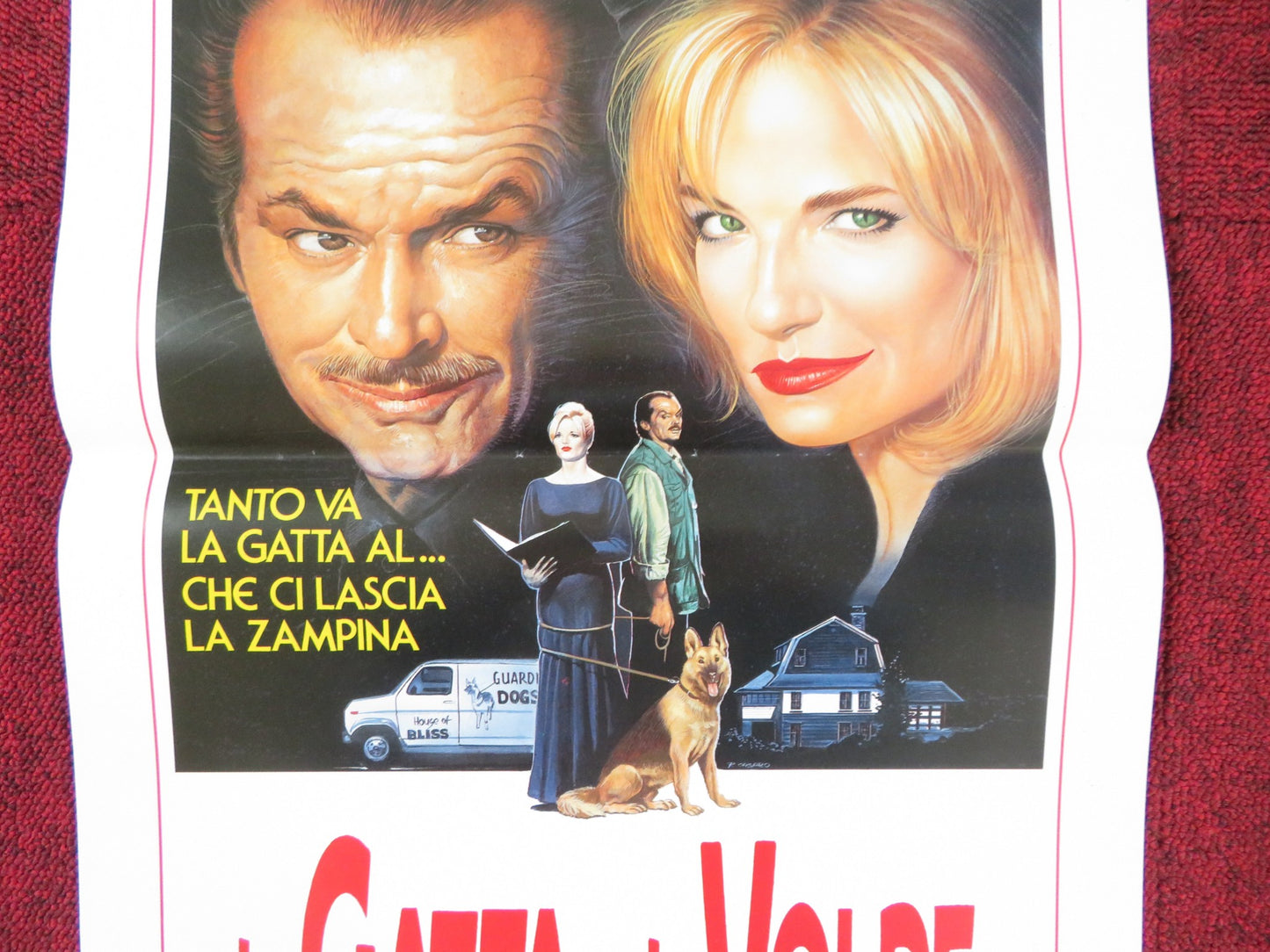 LA GATTA E LA VOLPE ITALIAN LOCANDINA POSTER JACK NICHOLSON ELLEN BARKIN 1992