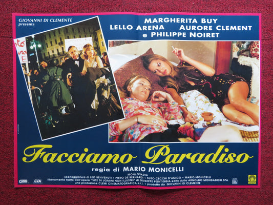 FACCIAMO PARADISO -B ITALIAN FOTOBUSTA POSTER MARGHERITA BUY LELLO ARENA 1995