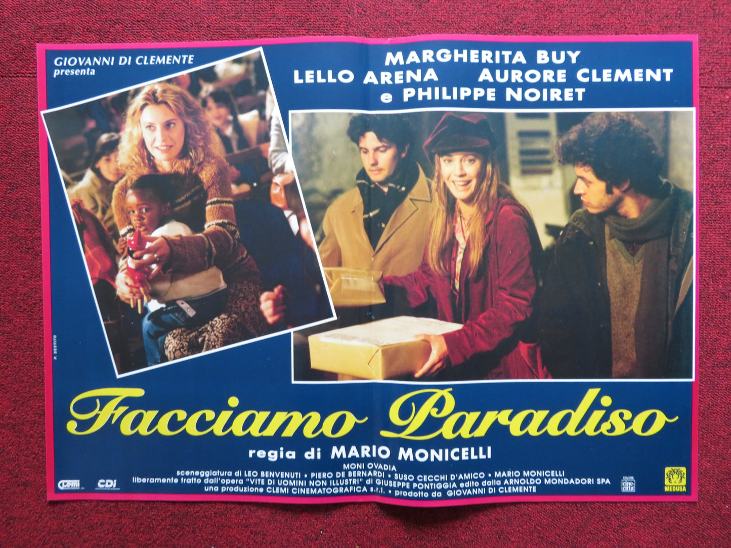 FACCIAMO PARADISO -C ITALIAN FOTOBUSTA POSTER MARGHERITA BUY LELLO ARENA 1995