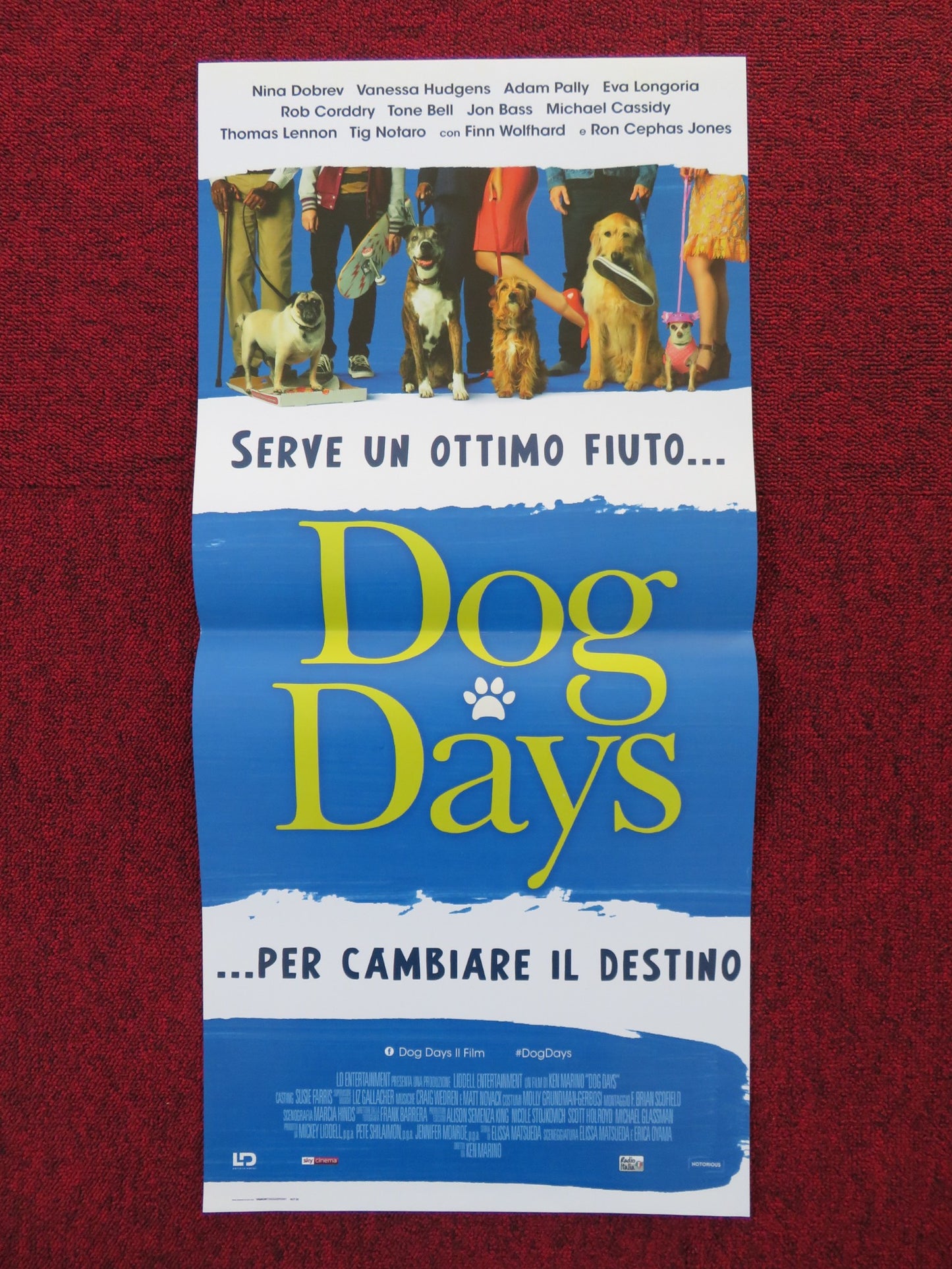 DOG DAYS ITALIAN LOCANDINA POSTER NINA DOBREV VANESSA HUDGENS 2018