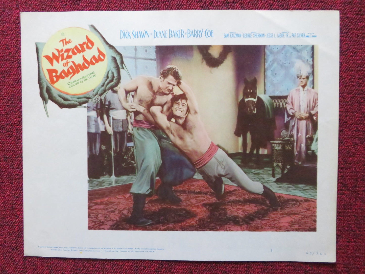 THE WIZARD OF BAGHDAD US LOBBY CARD SET DICK SHAWN DIANE BAKER 1960