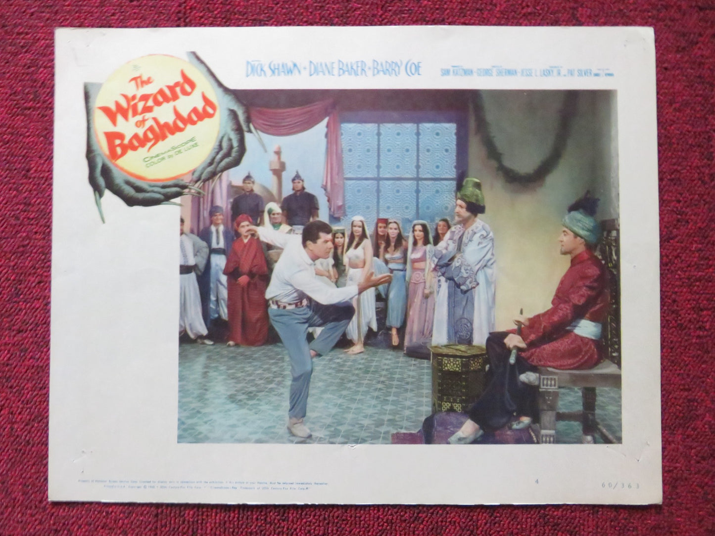 THE WIZARD OF BAGHDAD US LOBBY CARD SET DICK SHAWN DIANE BAKER 1960