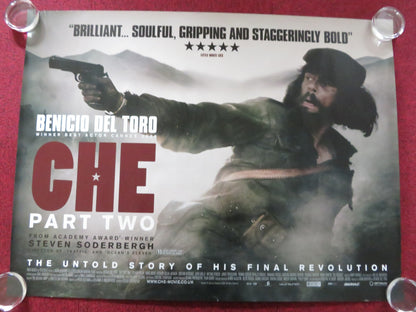 CHE: PART TWO UK QUAD (30"x 40") ROLLED POSTER BENICIO DEL TORO R. SANTORO 2008