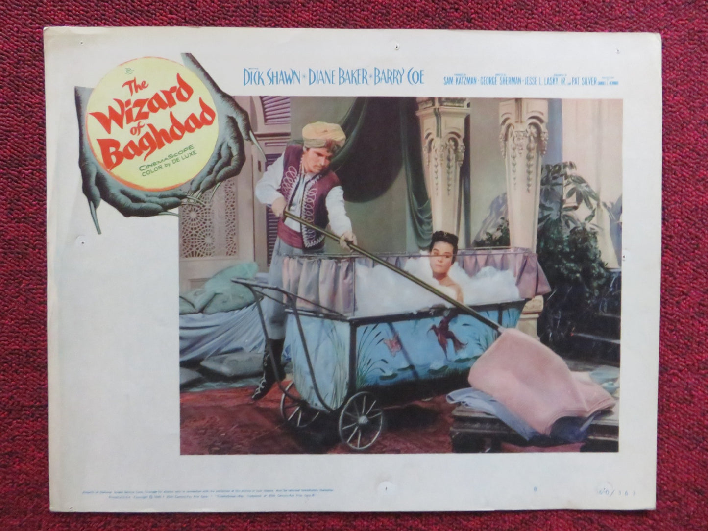 THE WIZARD OF BAGHDAD US LOBBY CARD SET DICK SHAWN DIANE BAKER 1960