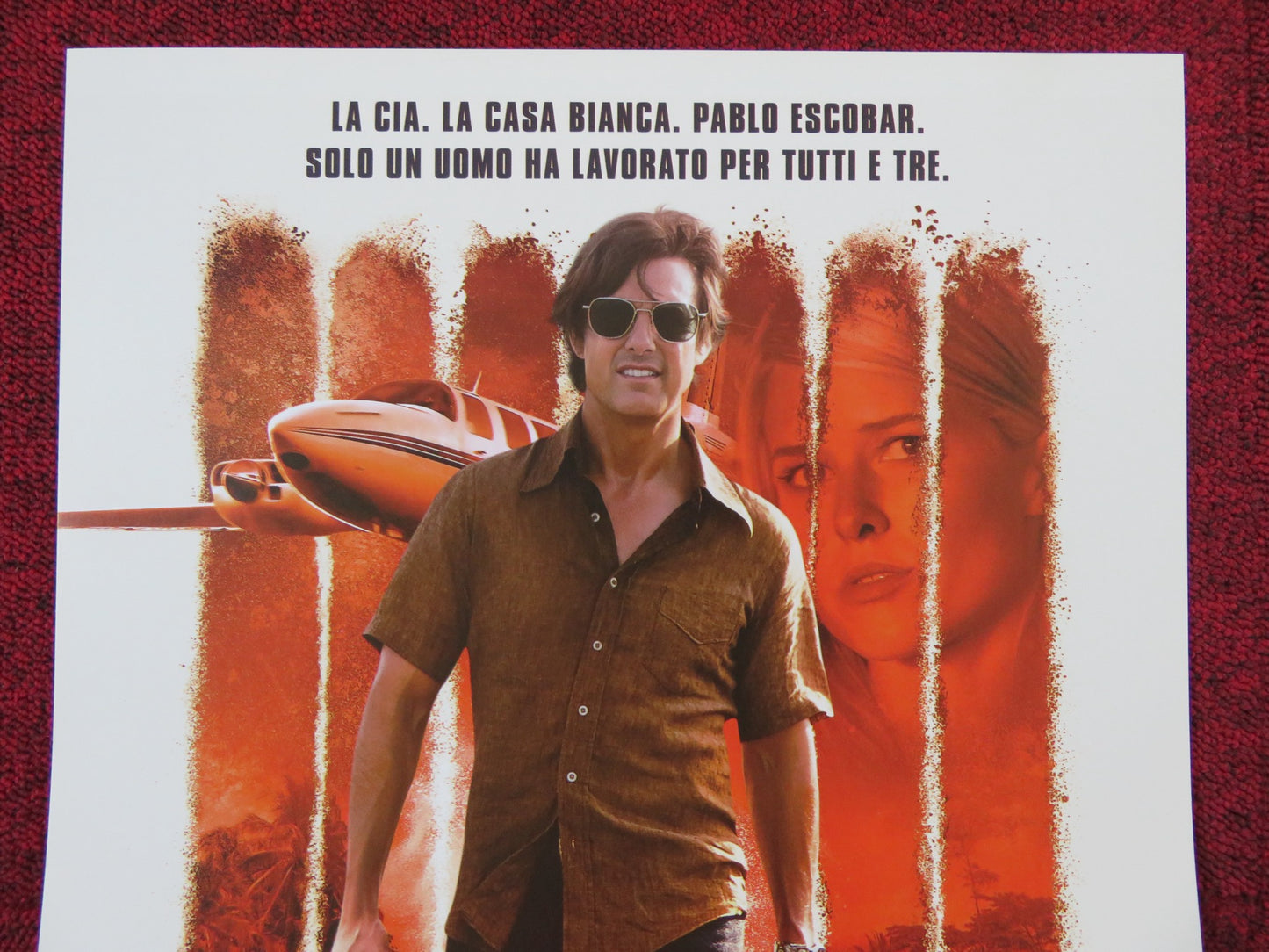 AMERICAN MADE ITALIAN LOCANDINA POSTER TOM CRUISE DOMHNALL GLEESON 2017