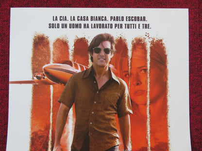 AMERICAN MADE ITALIAN LOCANDINA POSTER TOM CRUISE DOMHNALL GLEESON 2017