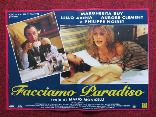 FACCIAMO PARADISO -E ITALIAN FOTOBUSTA POSTER MARGHERITA BUY LELLO ARENA 1995