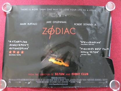 ZODIAC UK QUAD (30"x 40") ROLLED POSTER JAKE GYLLENHAAL MARK RUFFALO 2007