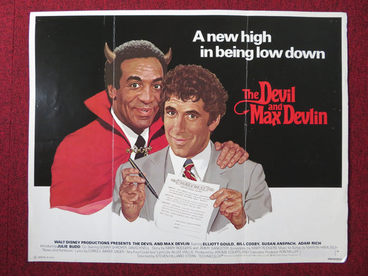 THE DEVIL AND MAX DEVIL US HALF SHEET (22"x 28") POSTER DISNEY GOULD COSBY 1981