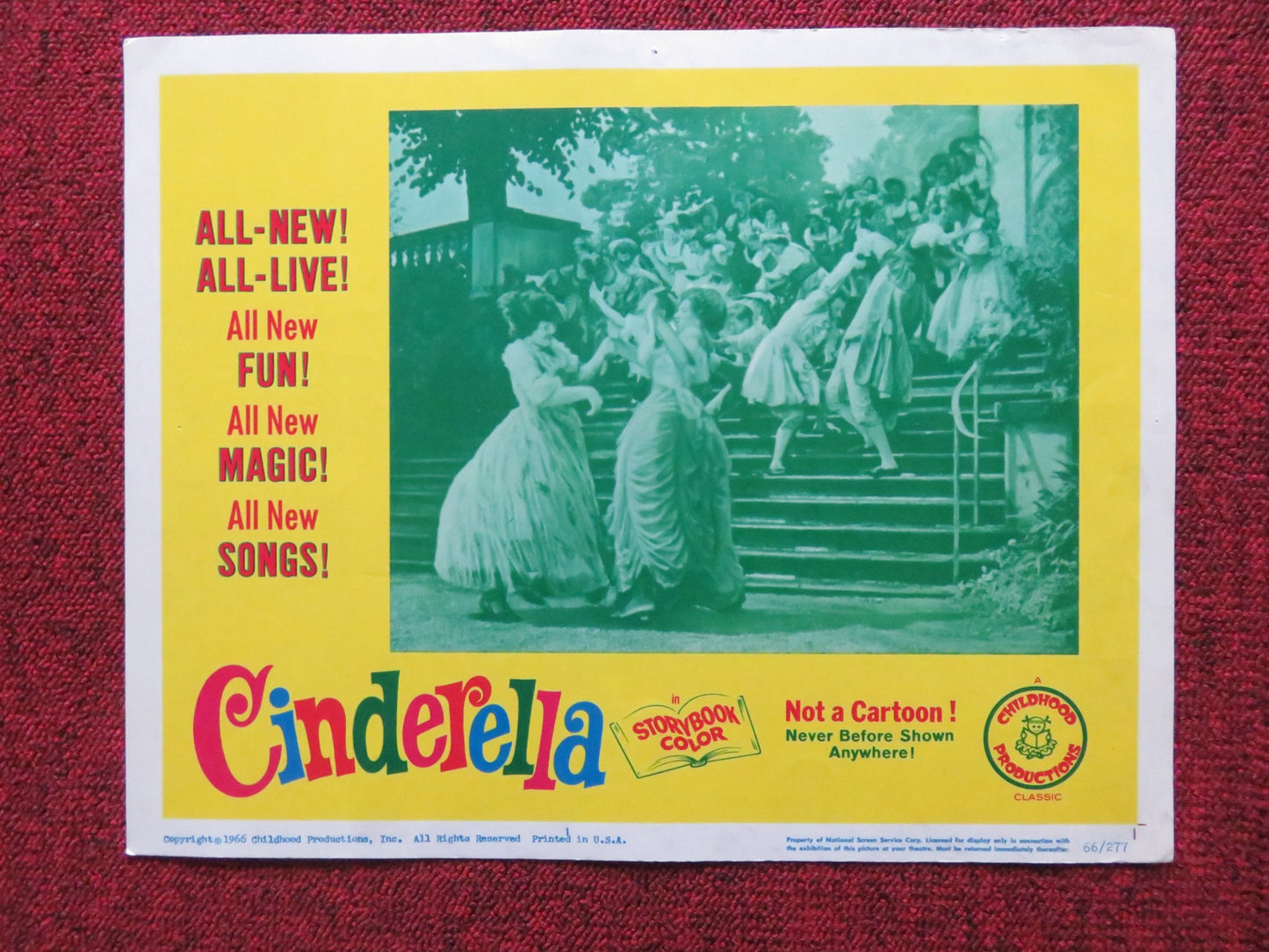 CINDERELLA US LOBBY CARD SET RITA-MARIE NOWOTNY 1966