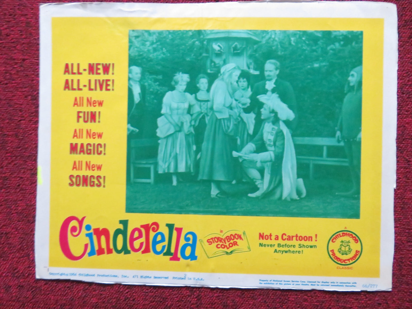 CINDERELLA US LOBBY CARD SET RITA-MARIE NOWOTNY 1966