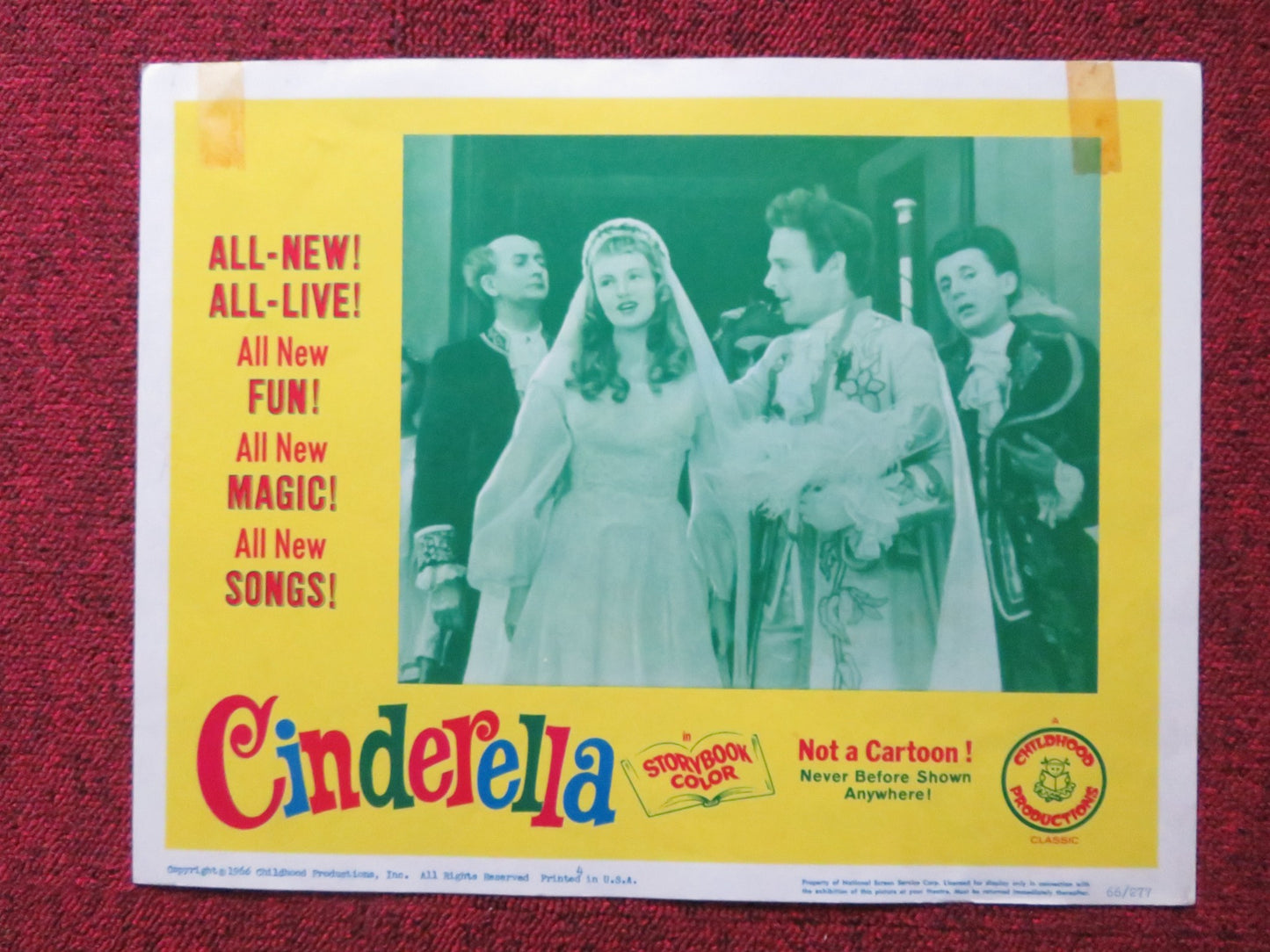 CINDERELLA US LOBBY CARD SET RITA-MARIE NOWOTNY 1966