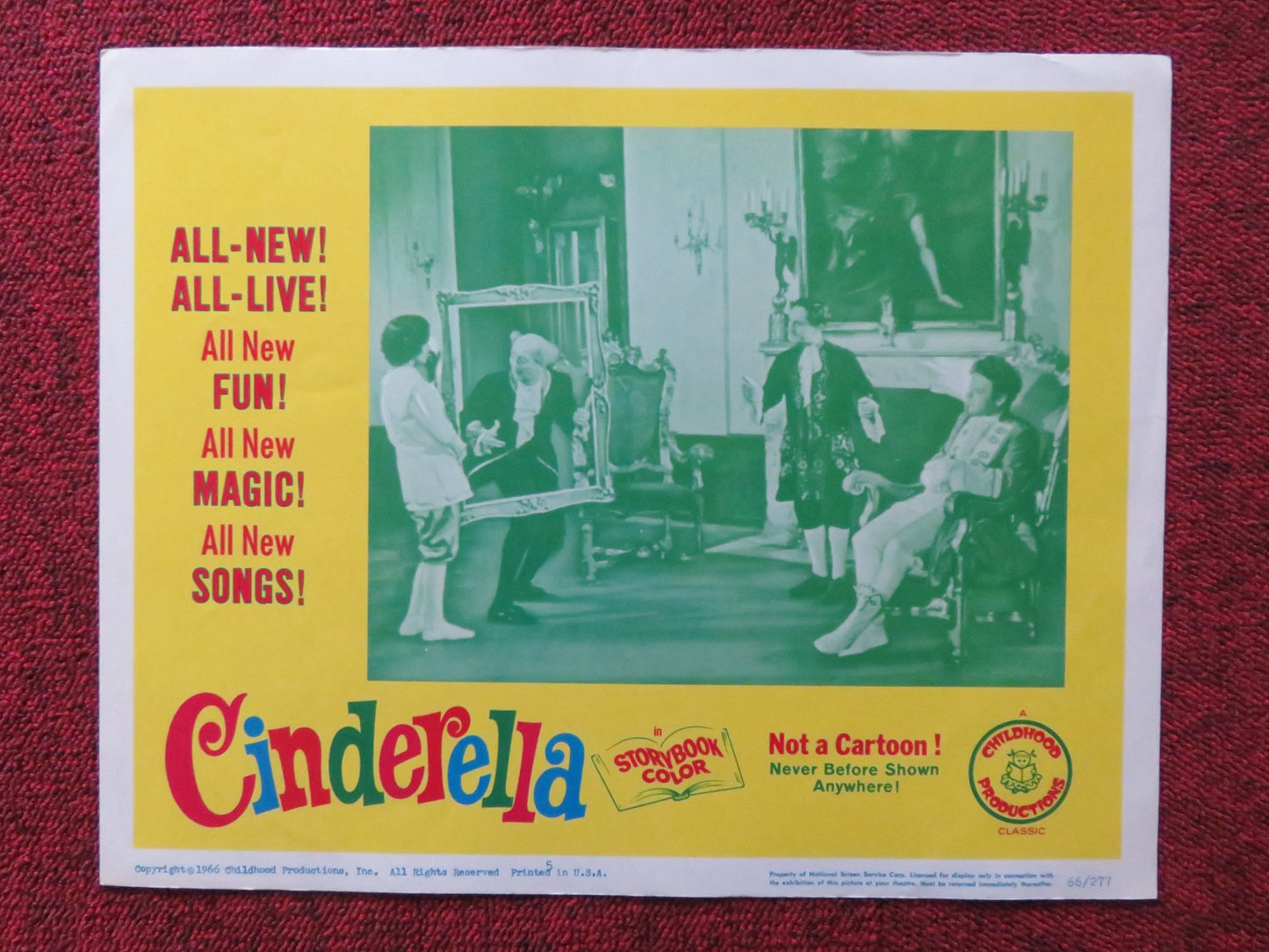 CINDERELLA US LOBBY CARD SET RITA-MARIE NOWOTNY 1966