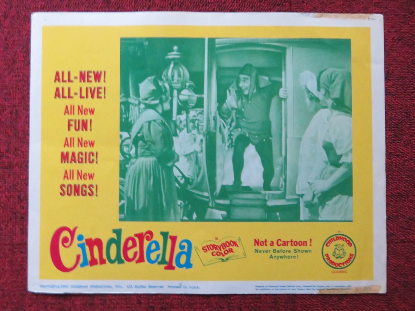 CINDERELLA US LOBBY CARD SET RITA-MARIE NOWOTNY 1966