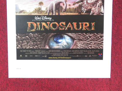 DINOSAUR ITALIAN LOCANDINA POSTER DISNEY ALFRE WOODARD 2000