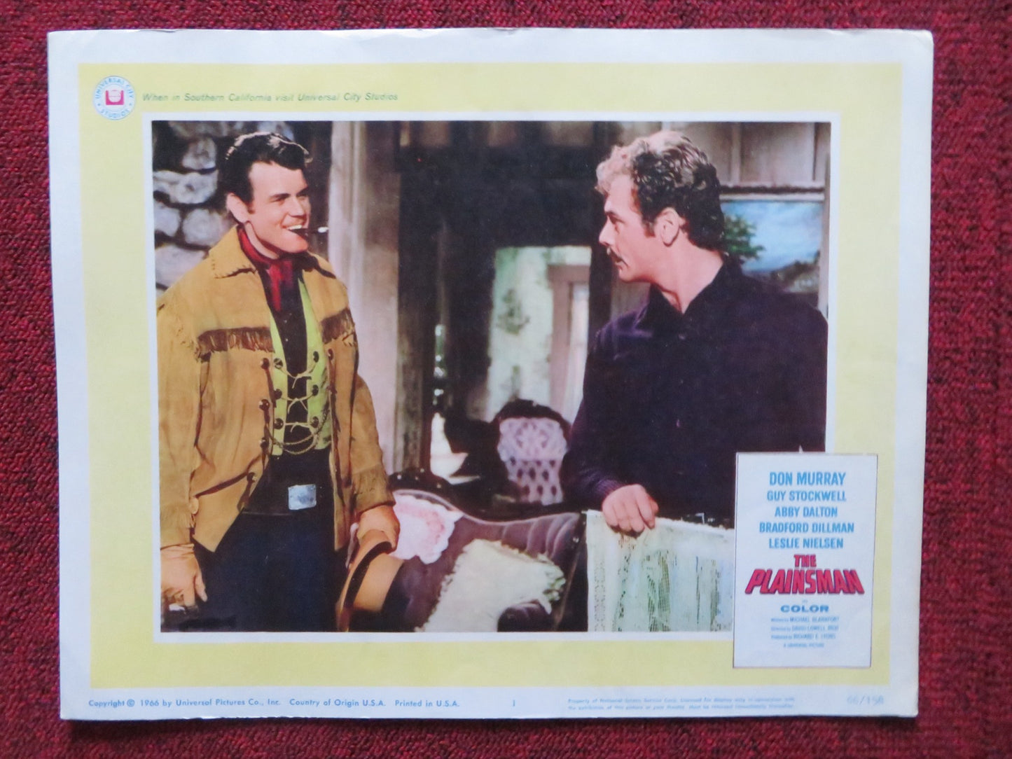 THE PLAINSMAN US LOBBY CARD SET DON MURRAY GUY STOCKWELL 1966