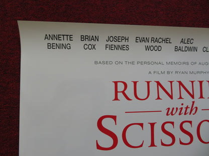 RUNNING WITH SCISSORS US ONE SHEET ROLLED POSTER JOSEPH FIENNES A. BENING 2006