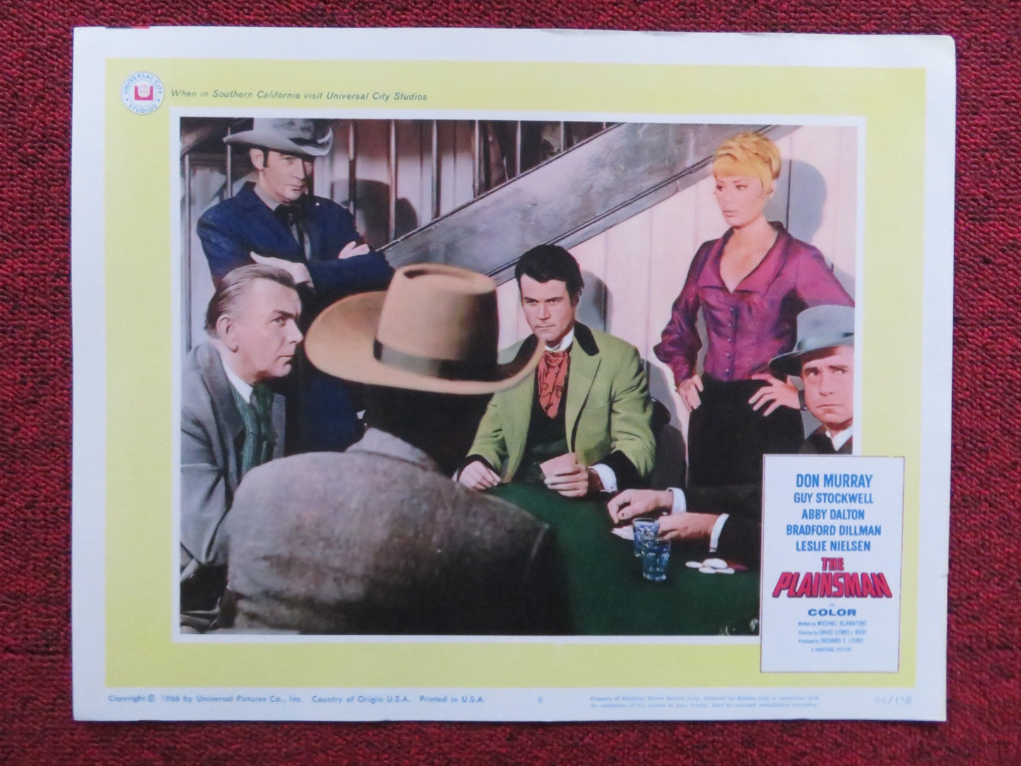 THE PLAINSMAN US LOBBY CARD SET DON MURRAY GUY STOCKWELL 1966