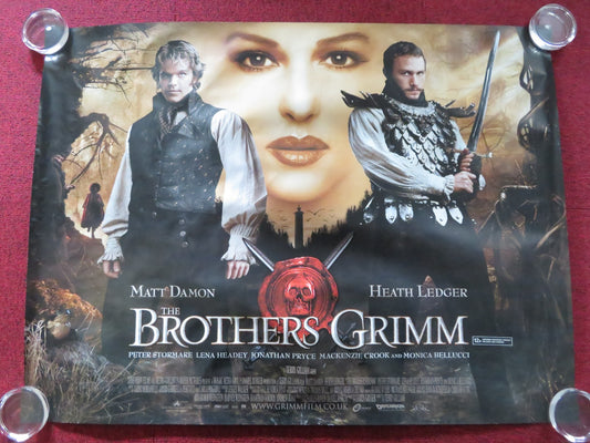 THE BROTHERS GRIMM UK QUAD (30"x 40") ROLLED POSTER MATT DAMON HEATH LEDGER 2005