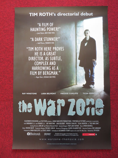 THE WAR ZONE US ONE SHEET ROLLED POSTER RAY WINSTONE LARA BELMONT 1999