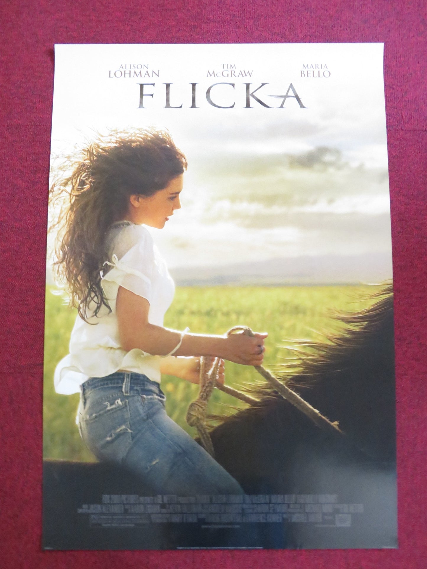 FLICKA US ONE SHEET ROLLED POSTER TIM MCGRAW MARIA BELLO 2006