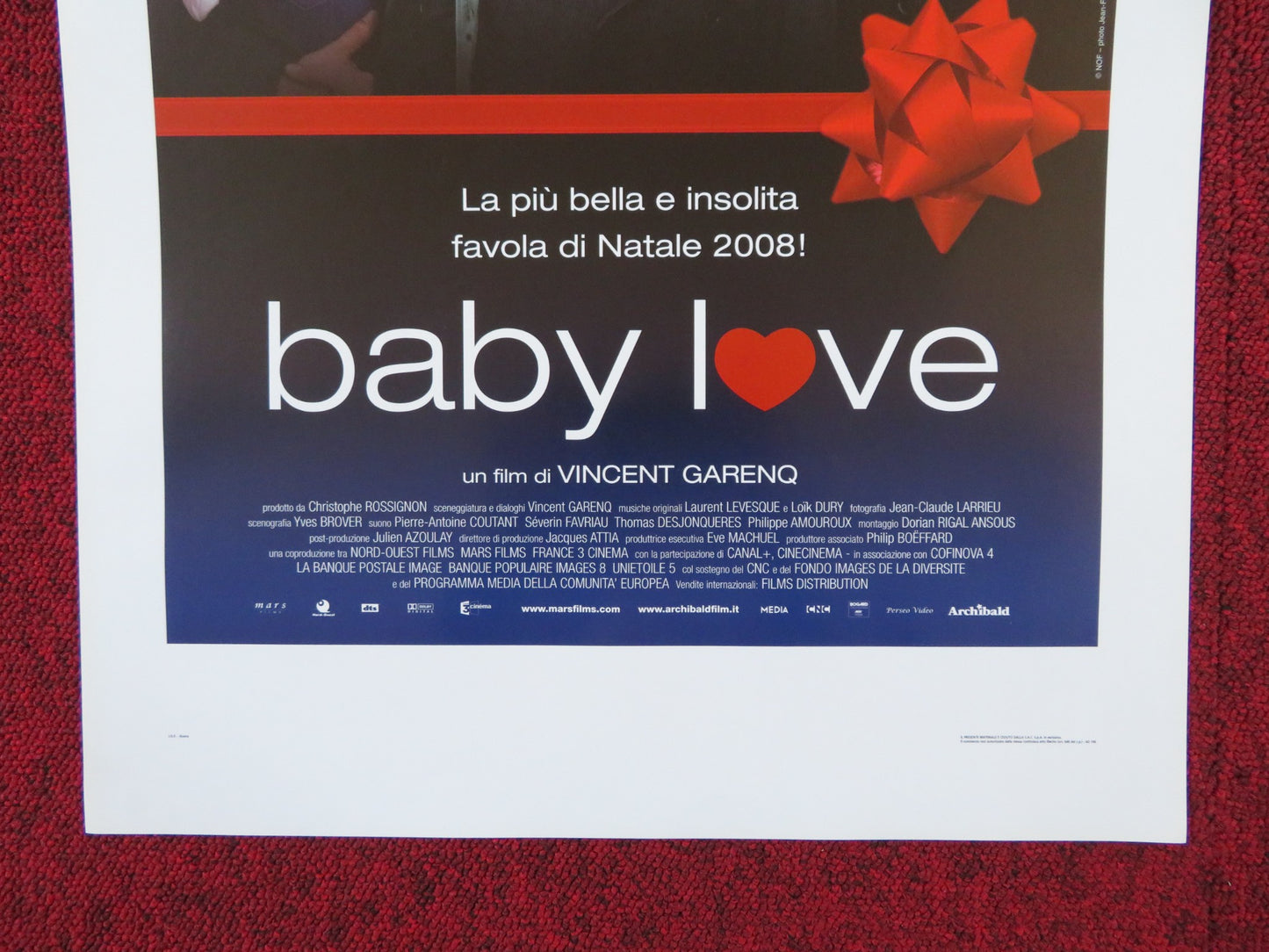 BABY LOVE ITALIAN LOCANDINA POSTER LAMBERT WILSON PILAR LOPEZ DE AYALA 2008