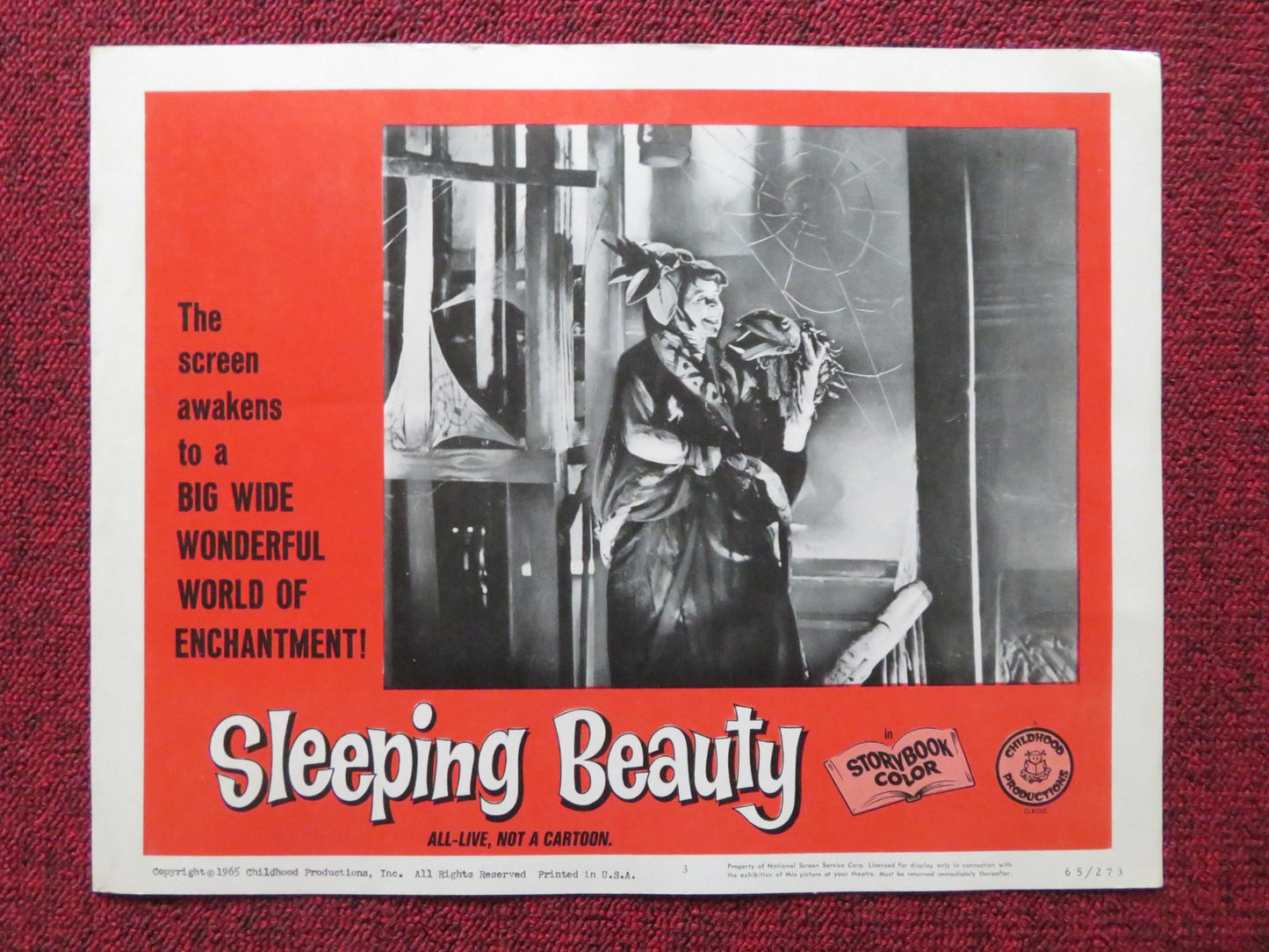 SLEEPING BEAUTY US LOBBY CARD SET KARIN HARDT FRITZ GENSCHOW 1965