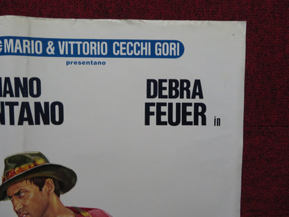 IL BURBERO ITALIAN FOGLIO POSTER ADRIANO CELENTANO DEBRA FEUER 1986