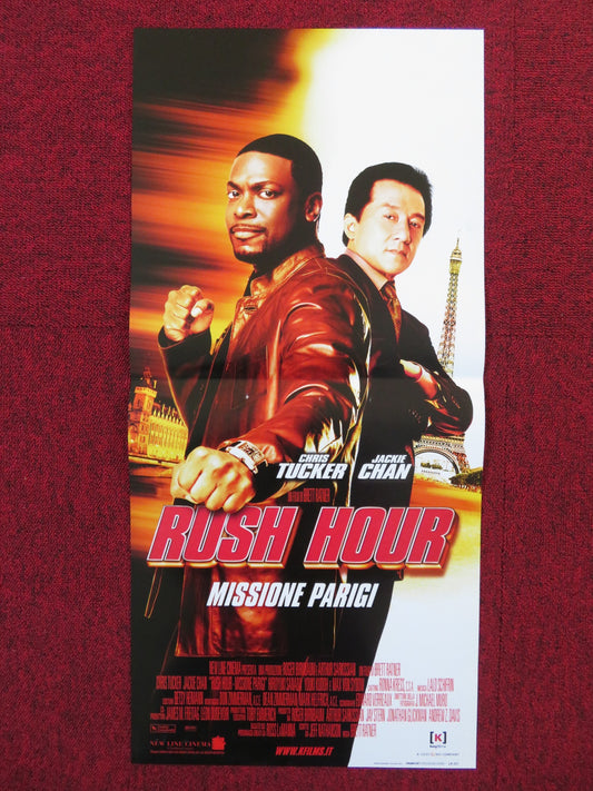 RUSH HOUR ITALIAN LOCANDINA POSTER JACKIE CHAN CHRIS TUCKER 1998