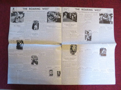 THE ROARING WEST UNCUT UNIVERSAL FOLDED PRESS BOOK BUCK JONES 1935